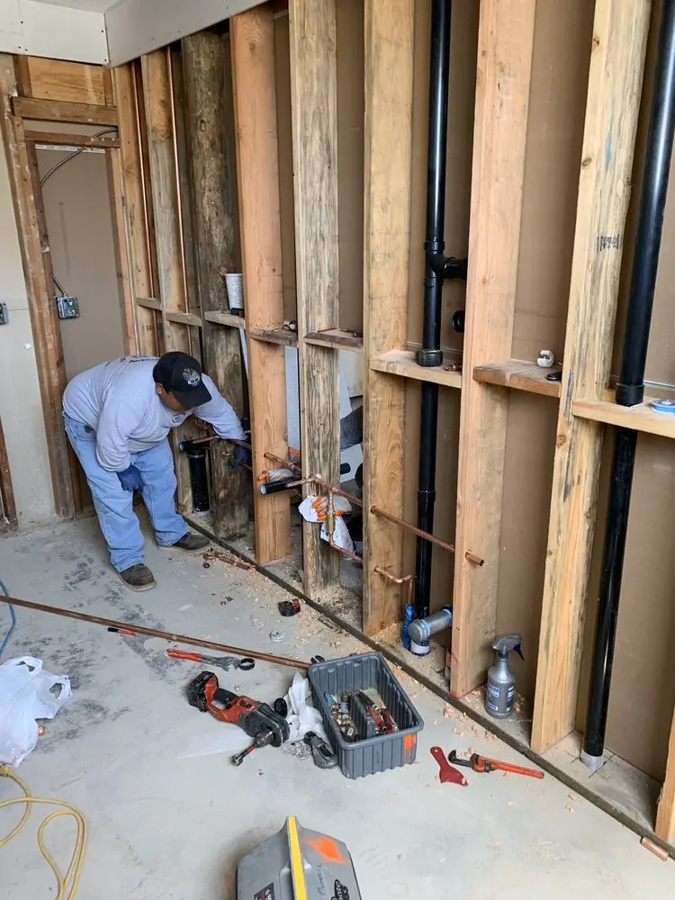 Commercial rough-in plumbing for Water Heater Replacement in Harmony Heights